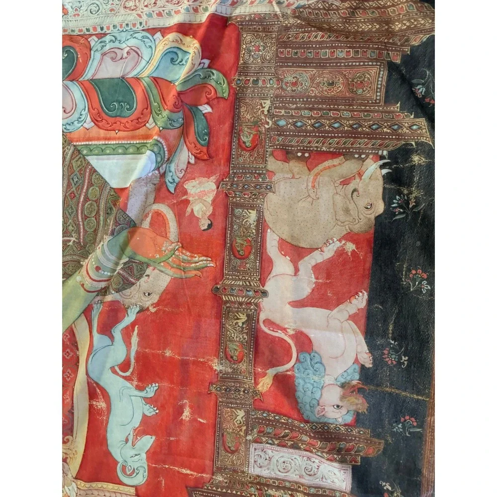 Society6 Green Tara Buddhist Art Full Duvet Cover Red Microfiber Spiritual